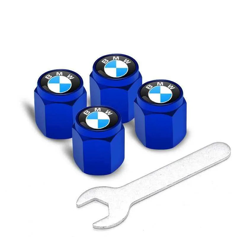 4Pcs Metal Tire Valve Stem Caps Fit BMW X Series M Series Car Accessories