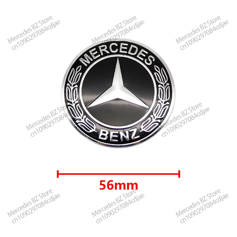 4pcs 56mm 75mm Car Wheel Center Hub Caps Cover Auto Accessories Mercedes Benz Amg C180 C200 C260 W108 W124 W126 W140 W168 W176