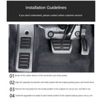LULECI Car Pedals for Audi AT MT 2009-2024 A4 B8 B9 A6 C7 C8 Q5 High Quality Stainless Steel Accelerator Brake Pedal Cover Pads