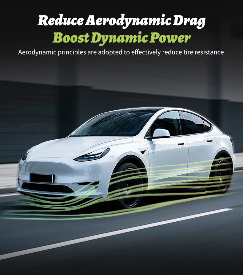 4PCS for Model 3 (2017-2023) 18 Inch Blade Wheel Cover Hubcaps Whirl Cap Rim Cover Replacement Wheel Cap Accessories for Tesla