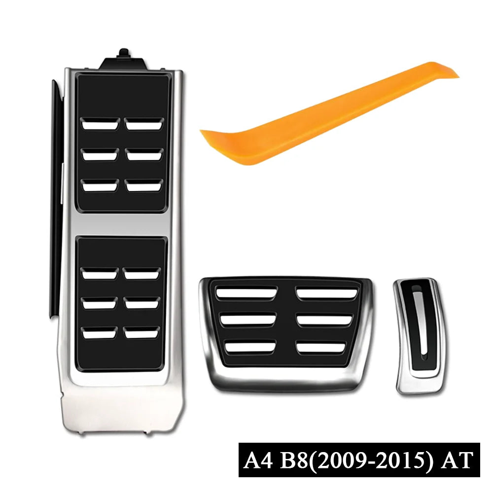 LULECI Car Pedals for Audi AT MT 2009-2024 A4 B8 B9 A6 C7 C8 Q5 High Quality Stainless Steel Accelerator Brake Pedal Cover Pads