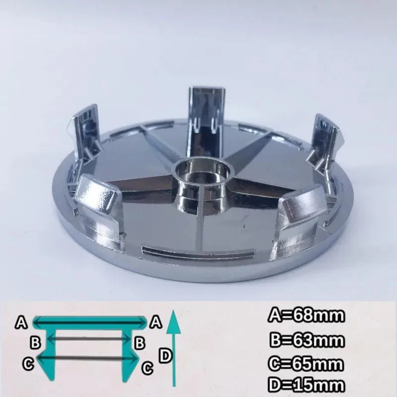 4pcs65mm 68mm For H Honda Mugen Pilot TypeR TypeS Insight CarStyling Wheel Center Hub Caps Cover Replacement Accessoriesstickers