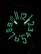DENVOSI Men's Barrel shaped Watch, Luxury Fluorescent Silicone Strap, Men's Fashion, Leisure, Sports Quartz Watch