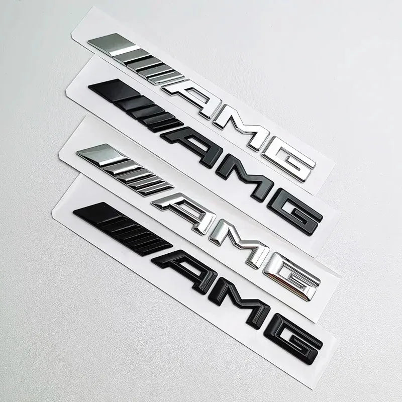 Logo AMG Emblem Letters Car Trunk Badge Mercedes Benz W204 W205 W176 W177 W212 W213 AMG Sticker Accessories ASD