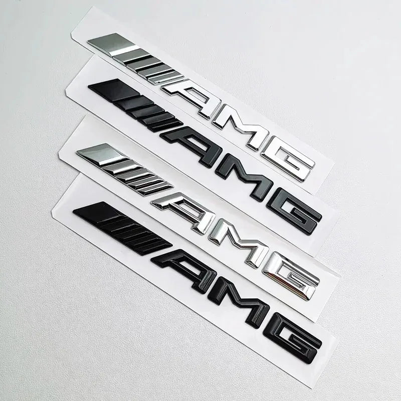 Logo AMG Emblem Letters Car Trunk Badge Mercedes Benz W204 W205 W176 W177 W212 W213 AMG Sticker Accessories ASD