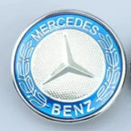57mm ABS Car Flat Hood Emblem Sticker Front Badge Logo For Mercedes Benz AMG C180 E300 S200 W206 W205 A0008171801 Accessories
