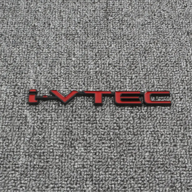 Car Emblem Decals VTEC IVTEC Metal Badge Sticker Accessories For Civic cb400 i-VTEC vfr800 cb750 Accord Odyssey CRV Pilot FIT
