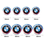4Pcs 56/68mm Wheel Center Caps Emblem Badge For BMW 50th Anniversary E90 E60 F10 F20 G20 G30 E53 E85 E70 E84 F48 1/3/5/7 Series