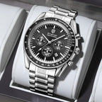 New Men Watch Calendar Business Quartz Watches Mens Top Brand Luxury Sport Waterproof Luminous Stainless Steel Man Wristwatches