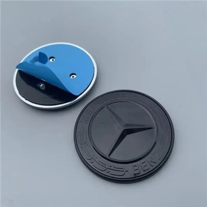 57mm Star Flat Hood Bonnet Logo Mercedes Benz AMG W204 W124 W201 W202 W212 W220 W205 Emblem Badge stickers automobile Accessorie