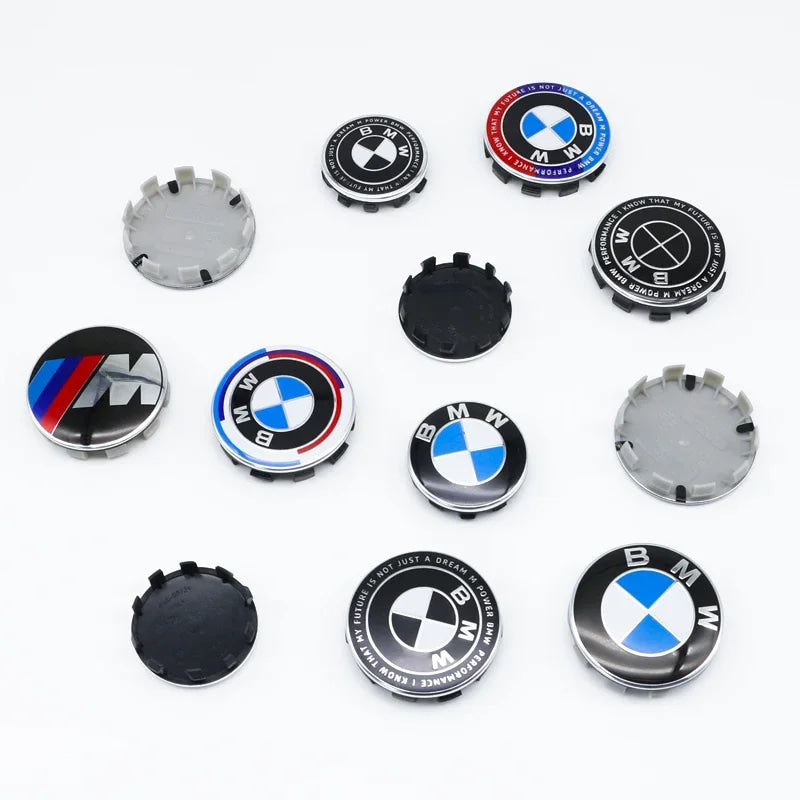 4Pcs 56MM 68MM Car Wheel Center Cap  Hub Covers For BMW M Logo E84 E83  X1 X2 X3 F48 G01 X4 X5 X6 Badge Auto Tuning Accessories