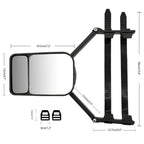 Adjustable Trailer Towing Mirror Trailer Wing Mirror Extension Towing Blind Spot Mirror Car Truck Blind Spot Side-View Mirror