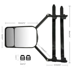 Adjustable Trailer Towing Mirror Trailer Wing Mirror Extension Towing Blind Spot Mirror Car Truck Blind Spot Side-View Mirror
