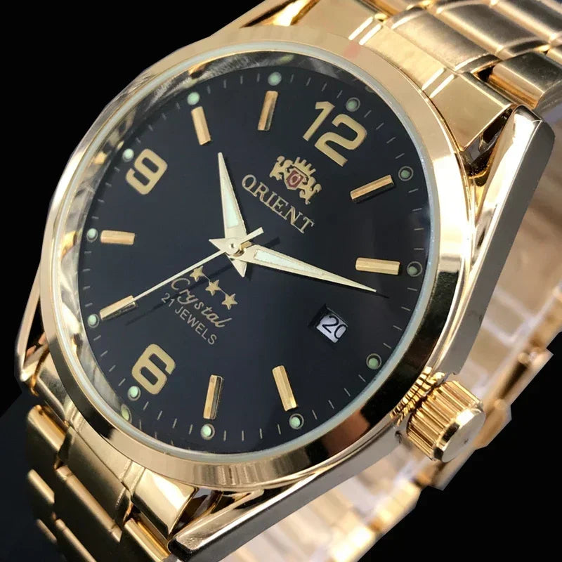 Relojes Orient, reloj AAA de alta calidad, camiseta nueva, reloj para hombre, Tourbillon mecánico automático multifunción de lujo totalmente de acero