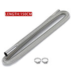 60cm - 300cm Air Diesel Parking Heater Stainless Steel Exhaust Pipe Tube Gas Vent Hose Car Truck VAN With 24mm Bore Car Muffler