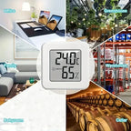 Mini medidor de temperatura y humedad para interiores, medidor de temperatura para dormitorio, pantalla Digital electrónica portátil, humedad y temperatura