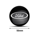 56mm Car Wheel Center Hub Cover Stickers Hub Decals For Ford Mustang Mondeo Focus Fusion Kuga Transit Edge Decoration Accesorios