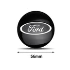 56mm Car Wheel Center Hub Cover Stickers Hub Decals For Ford Mustang Mondeo Focus Fusion Kuga Transit Edge Decoration Accesorios