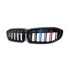 XVIP For BMW G20 3-Series G20 G21 G28 2019-2023 Front Bumper Hood Kidney Racing Grilles Replacement Black Diamond Meteor Style