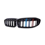 XVIP For BMW G20 3-Series G20 G21 G28 2019-2023 Front Bumper Hood Kidney Racing Grilles Replacement Black Diamond Meteor Style