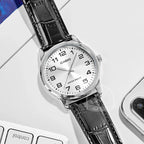 Casio Watch for Men Simple Minimalist Business Style Fashionable Design Water Resistant Quartz Movement MTP-V001