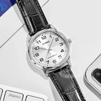 Casio Watch for Men Simple Minimalist Business Style Fashionable Design Water Resistant Quartz Movement MTP-V001