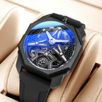 PAGANI DESIGNS Reloj mecánico para hombre, relojes deportivos automáticos de lujo para hombre, Reloj de pulsera resistente al agua de acero inoxidable, Relojes
