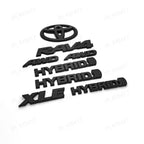 Overlays NEW 2019-2024 Suitable for Toyota Rav4 XLE XSE AWD Hybrid Matte Blackout Emblems Kits
