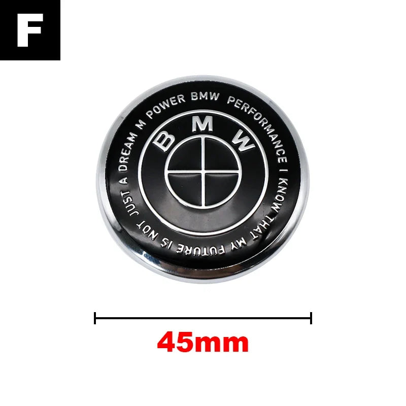 4.5cm Car Steering Wheel Decoration Badge Sticker For BMW G80 E84 F48 G01 G11 X1 X2 X3 X4 X5 X6 G07 Interior Emblem Accessorie