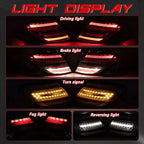 LED Taillights For Mercedes-Benz W204 C-Class 2008-2014 C180 C200 C250 C300 C350 C63 Rear Brake Turn Signal LED Tail Lamps