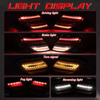 LED Taillights For Mercedes-Benz W204 C-Class 2008-2014 C180 C200 C250 C300 C350 C63 Rear Brake Turn Signal LED Tail Lamps