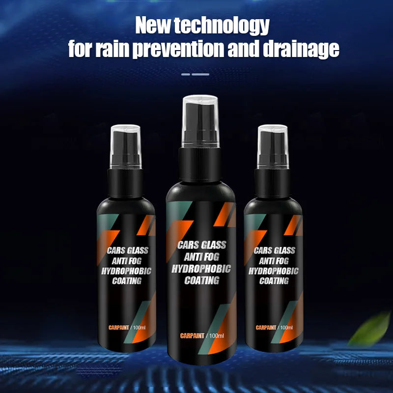 Repelente de Agua para Vidrios de Automóviles, Revestimiento Nano Hidrofóbico, Agente Impermeabilizante, Eliminador de Película de Aceite, Agente para Película de Vidrio Automotriz