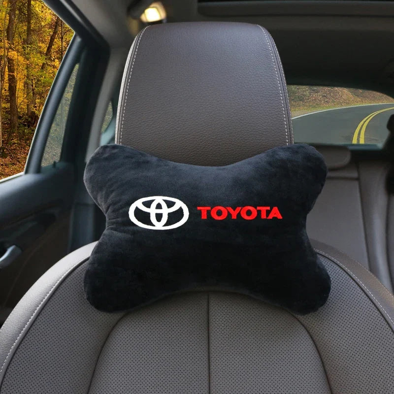 Car exterior annual inspection stickers For Toyota Car Set Car Head Neck Rest Pillow Auto Seat belt Pads Headrest cover