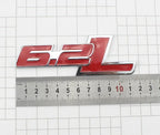 3D Metal 6.2L Logo Car Rear Boot Trunk Emblem Badge Sticker For Ford Raptor F150 Hummer H2 Chevrolet C7 Camaro Dodge Challenger