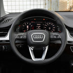 Car Styling Steering Wheel Center Logo Covers Trim Accessorie Fit  AUDI A6L Q7 Q3 Q5 A7 A5 A3 A4L A8L A8 Q5L Q8 A7 Q6 E-TRON SQ5