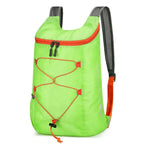 Mochila plegable multifuncional para exteriores, bolsa deportiva de tela de nailon impermeable y ligera de alta densidad para acampar, senderismo y viajes