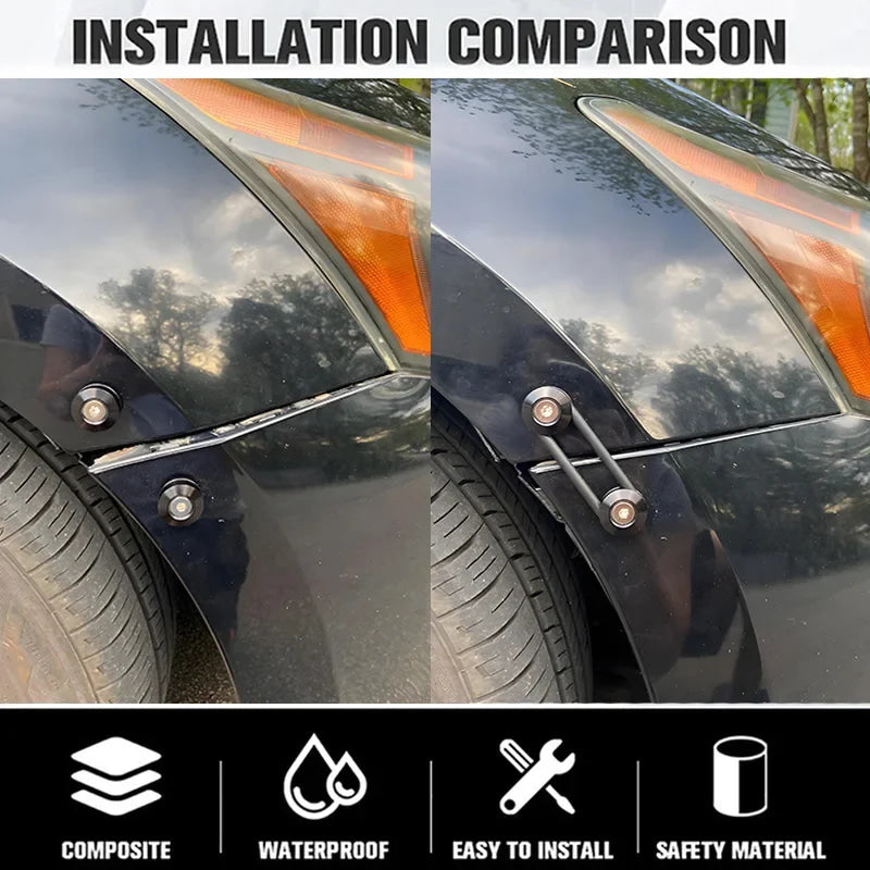 Multiple colors Universal Front Rear Bumper Trunk Quick Release Fastener Kit with Release Tabs and O-Ring For Racing Drifting