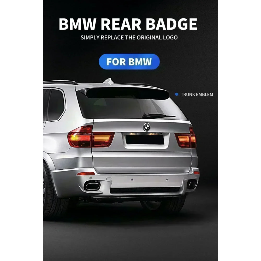 1pcs 78mm 51141970248 Car Emblem Reartrunk Logo Badge Styling Accessories for BMW E66 E53 X5 E46 E39 E38 E90 E60 E36 F30 F20 F10