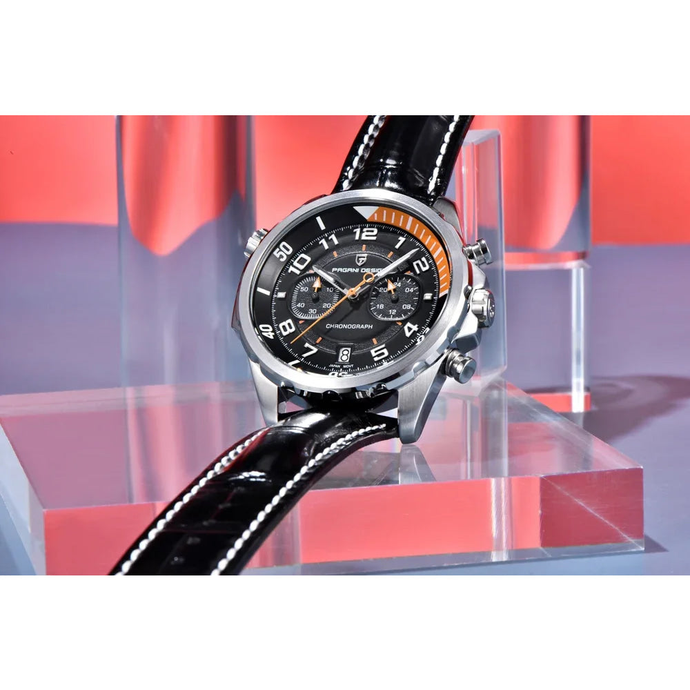 PAGANI DESIGN Watches 2026 New Strong Luminous Luxury Quartz Men Watch Fashion Leather Watch For Men Sapphire Glass Chronograph