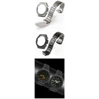 Modification Kit Titanium Case Strap for Ga-b2100 Ga 2100 Ga2110 Casioak Watchband Accessory Refit Bezel Frame No Etching Screws