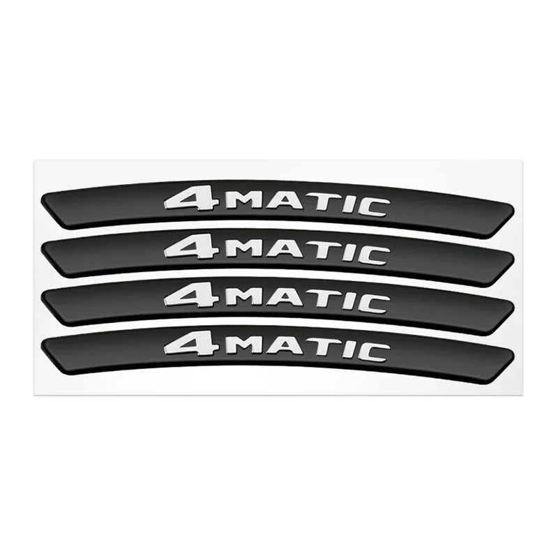 4Pcs Metal Car Wheel Hub Sticker Decorative Accessories For Mercedes Benz AMG GLE GLC W205 W206 W203 W204 W210 W212 W213