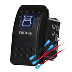 12v/24v Blue Led Light 5 Pin On Off SPST Rocker Switch 7 Pin On Off On ARB Carling Style Car Boat Waterproof Push Switch