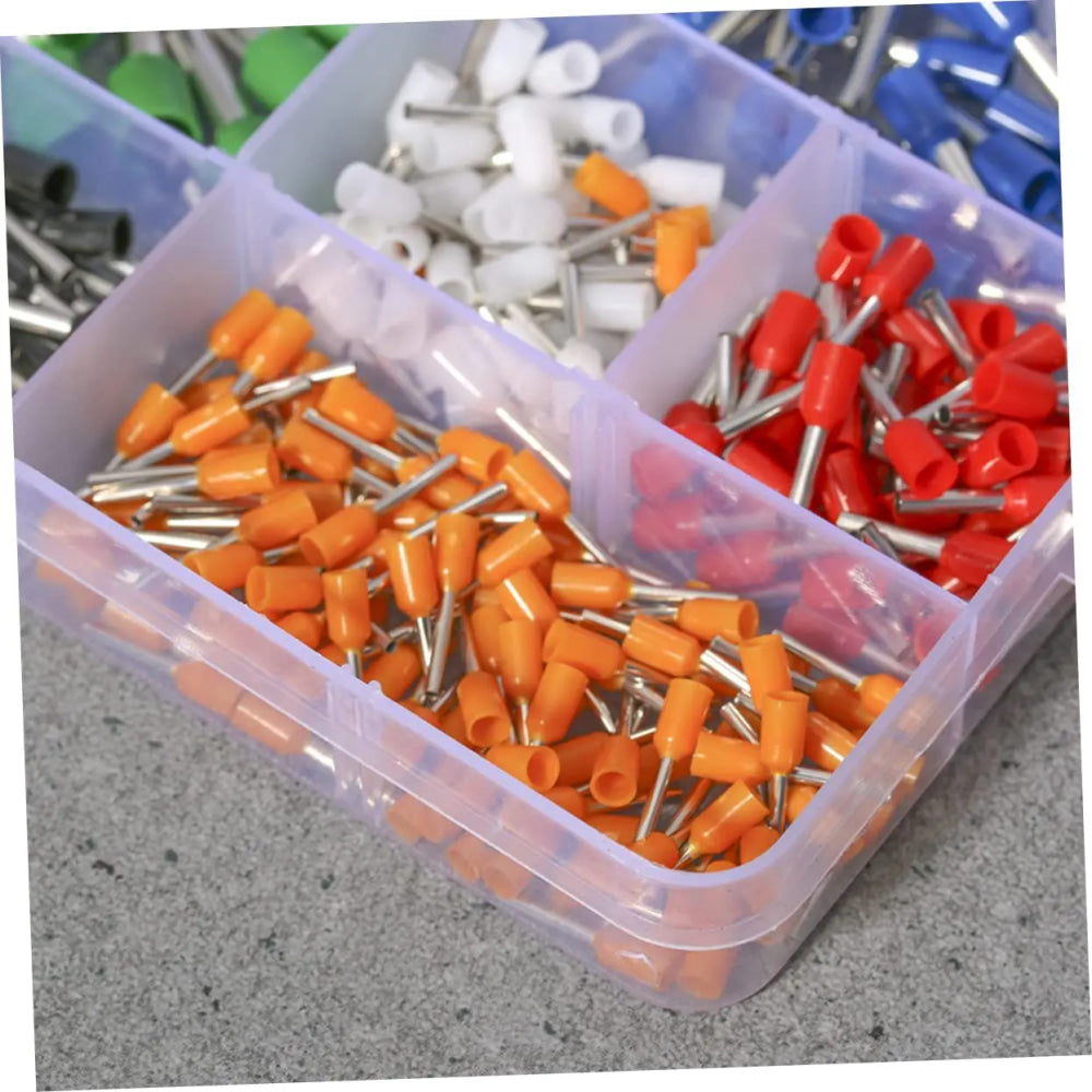 400 Uds Kit de terminales de engarzado conector de cable terminador de engarzado Termina aislado prensado en frío E0508 7508 1008 1510 2512 4012