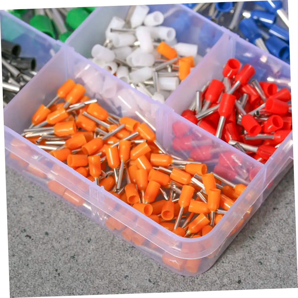 400 Uds Kit de terminales de engarzado conector de cable terminador de engarzado Termina aislado prensado en frío E0508 7508 1008 1510 2512 4012