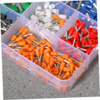 400 Uds Kit de terminales de engarzado conector de cable terminador de engarzado Termina aislado prensado en frío E0508 7508 1008 1510 2512 4012