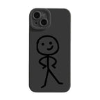 Cartoon Matchman Phone Case For iPhone 11 12 13 14 15 Pro Max XR XS X 7 8 Plus SE 2020 Shockproof Matte Soft TPU Silicone Cover