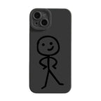 Cartoon Matchman Phone Case For iPhone 11 12 13 14 15 Pro Max XR XS X 7 8 Plus SE 2020 Shockproof Matte Soft TPU Silicone Cover