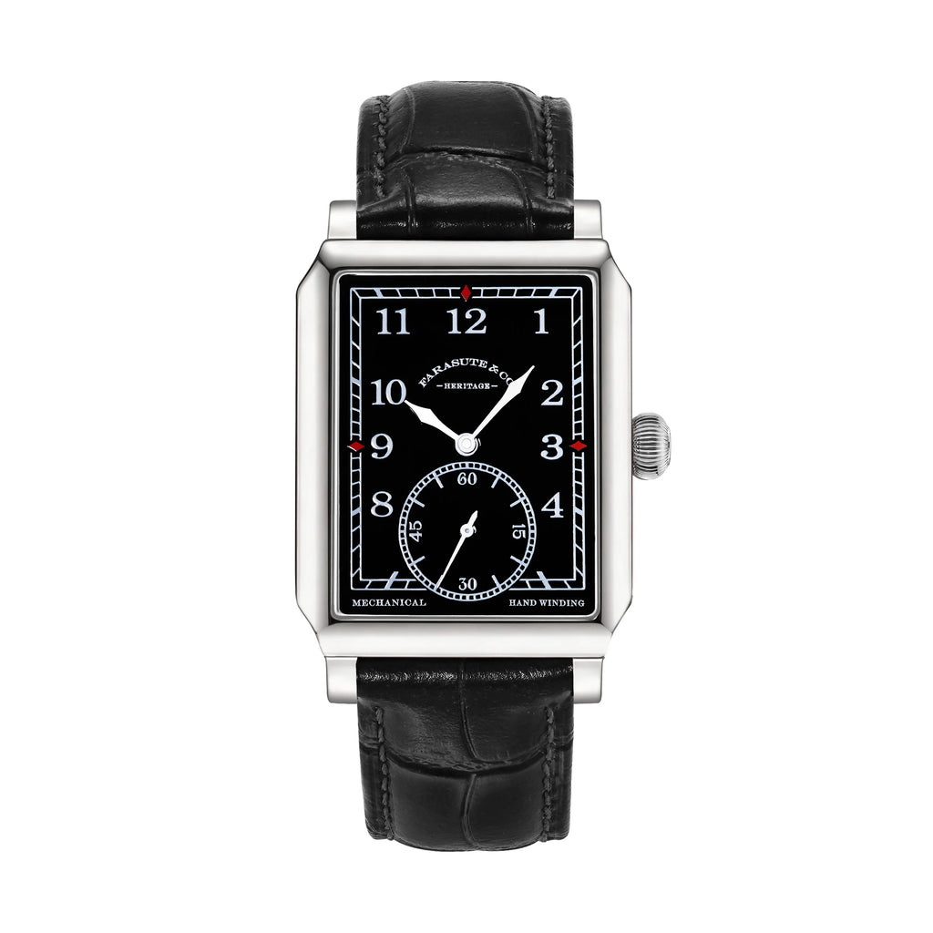 FARASUTE 2026 New Retro Wristwatches Men Casual Manual Square Customized Mechanical Movement Watch Male Sapphire Glass reloj