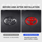 Car steering wheel sticker logo badge decoration For Toyota Hilux Prius Avensis Auris Verso Corolla Camry