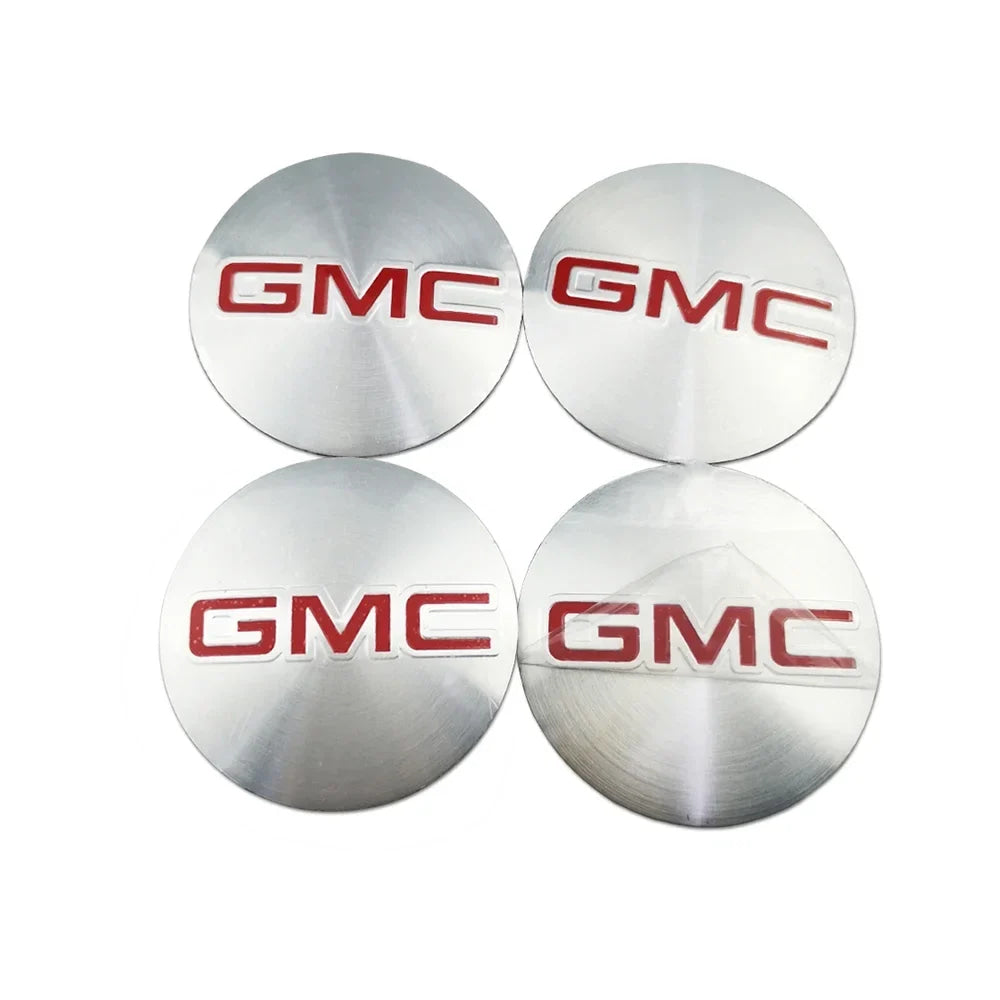 4pcs/set 56mm Car Wheel Hub Center Cap Cover Sticker Badge For GMC Emblem Sierra Yukon Savana Terrain Acadia Canyon Envoy Safari